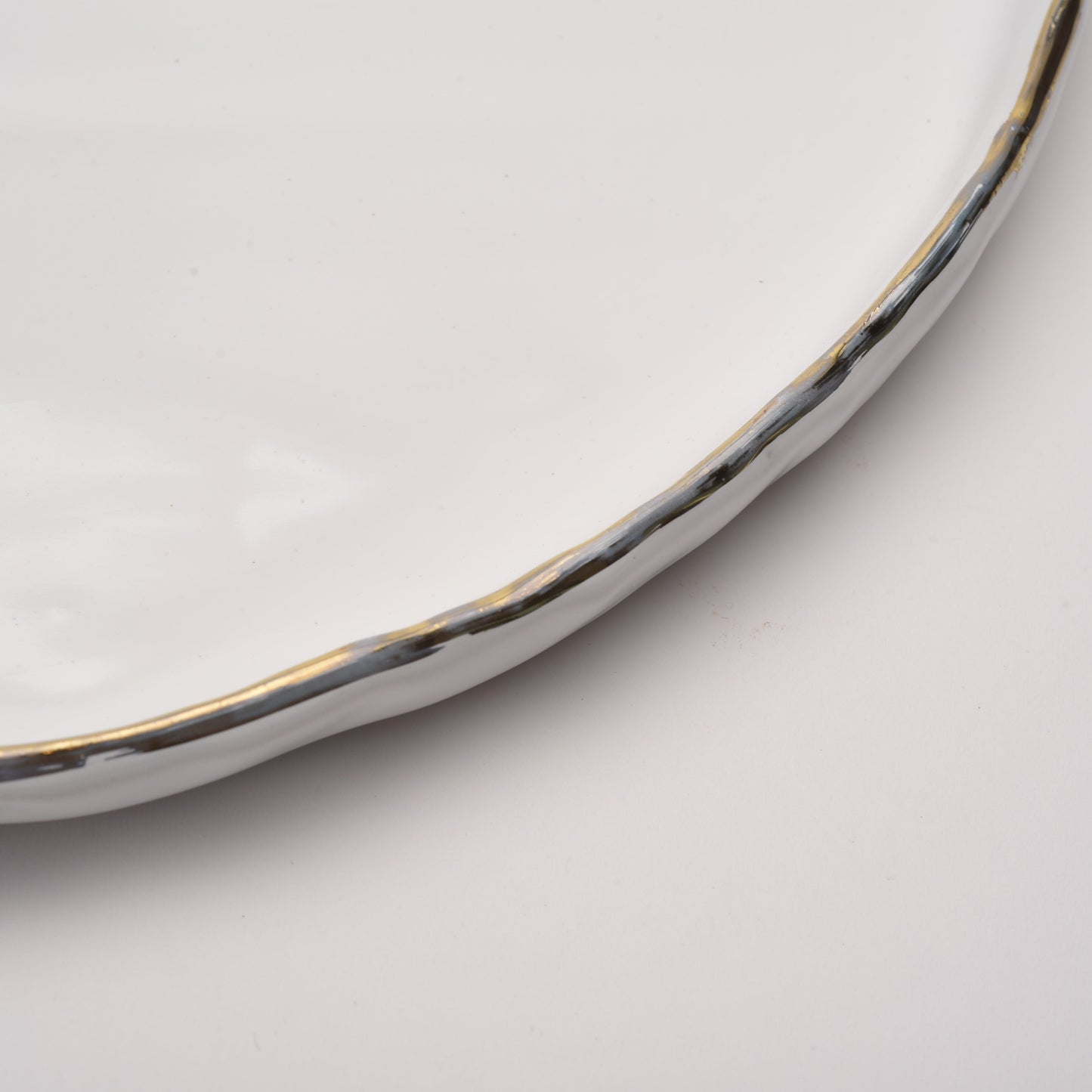 sample sale- ceramic large round platter