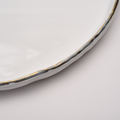 sample sale- ceramic large round platter
