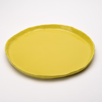 ceramic large flat round platter